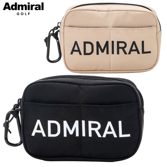 アドミラル Admiral Golf ビッグロゴ ポーチ ADMZ4BE4 2024年モデル 日本正規品