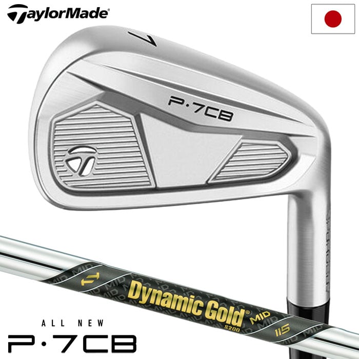 テーラーメイド 2024 New P7CB アイアン 5本セット(6I-9I,PW) メンズ 右用 Dynamic Gold MID 115 日本正規品
