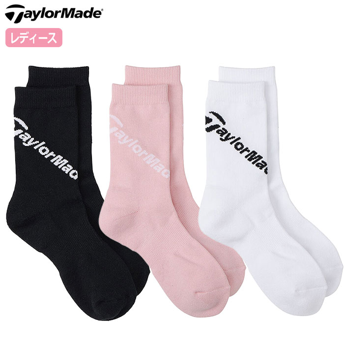 テーラーメイド ウィメンズ ミドルソックス UN302 レディース 靴下 SOCKS 2024秋冬モデル TaylorMade 日本正規品