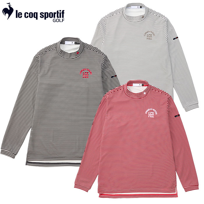 ルコックスポルティフ 長袖ハイネックシャツ LG4FLS54M メンズ ゴルフウェア le coq sportif golf 2024秋冬モデル 日本正規品