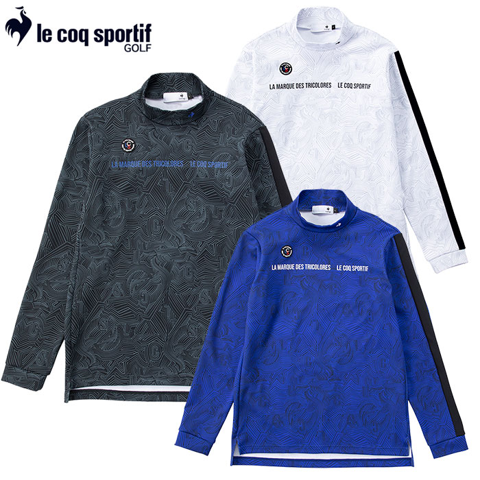 ルコックスポルティフ ハイネック長袖シャツ LG4FLS55M メンズ ゴルフウェア le coq sportif golf 2024秋冬モデル 日本正規品