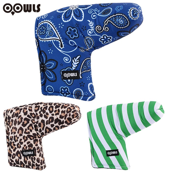 OOWLS パターンヘッドカバー パターカバー ブレード ピン ゴルフ よく目立つ！ JYPRF24PTHC 2024年モデル 製造直販