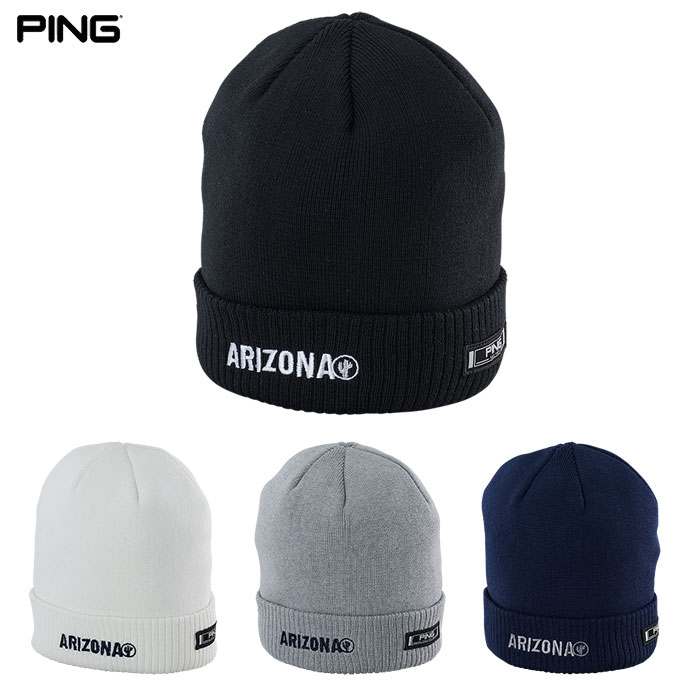 ピン PING HW-F2418 アリゾナニットキャップ 防寒 メンズ ゴルフ 帽子 2024秋冬モデル 日本正規品
