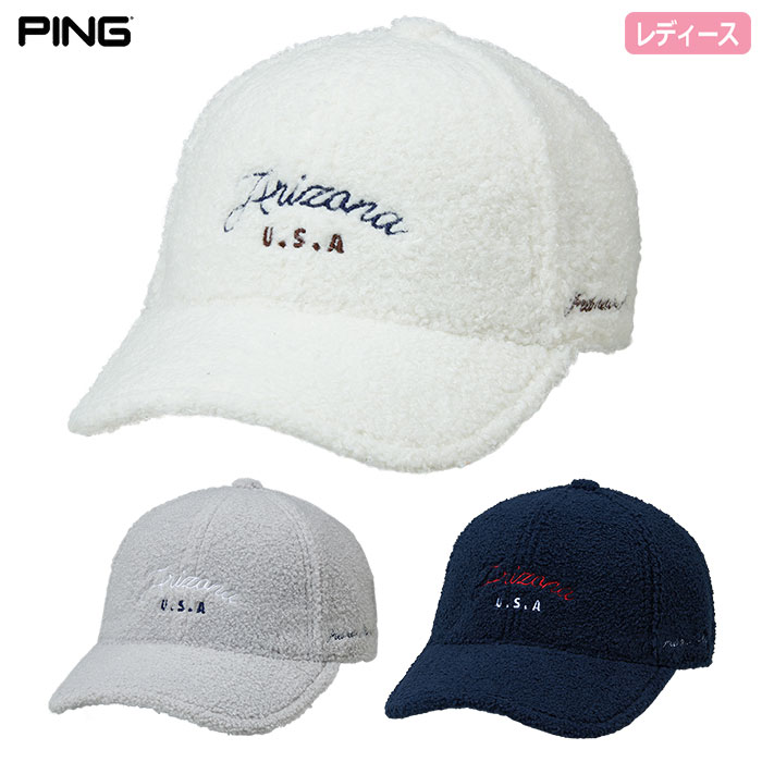 ピン PING HW-L2406 アリゾナキャップ レディース ゴルフ 帽子 2024秋冬モデル 日本正規品
