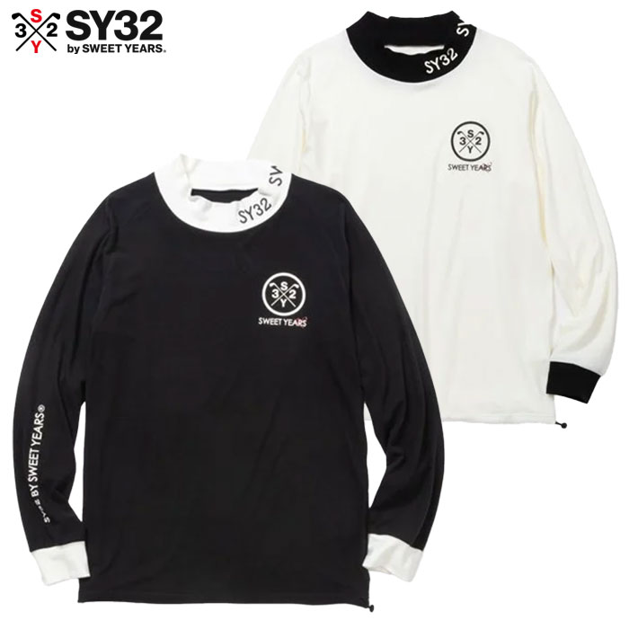 SY32 GOLF SYG-24A023 ゴルフウェア SAKURA WARM MOCK 長袖 メンズ 日本正規品 2024秋冬モデル