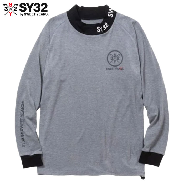 SY32 GOLF SYG-24A023 ゴルフウェア SAKURA WARM MOCK 長袖 メンズ 日本正規品 2024秋冬モデル