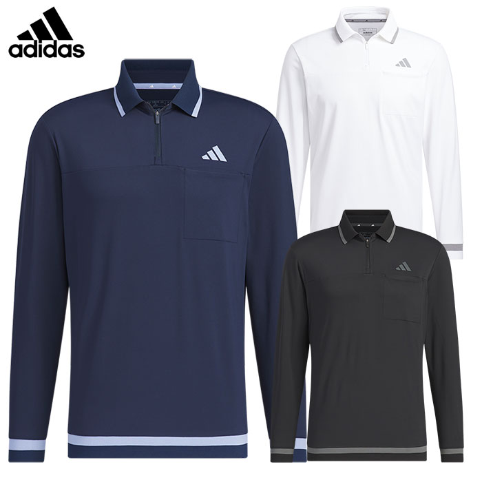 アディダス COLD.RDY 長袖ポロ JTY69 メンズ ゴルフウェア 2024秋冬モデル adidas 日本正規品