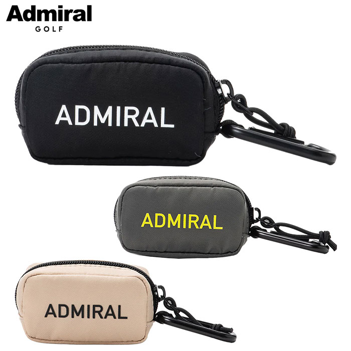 アドミラル Admiral Golf ボールポーチ ADMG4BE3 ボール2個収納可能 ゴルフ バッグ 2024年モデル 日本正規品
