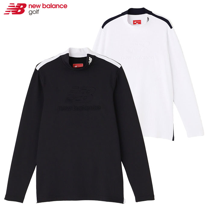 ニューバランス 裏起毛 UV 長袖 モックネック プルオーバー 012-4267010 メンズ ゴルフウェア new balance 2024秋冬モデル 日本正規品