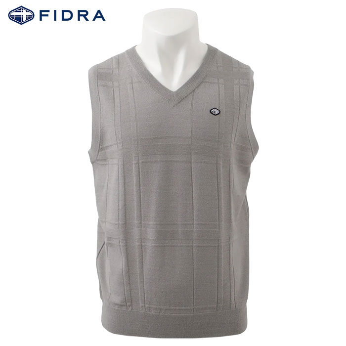 フィドラ Vネックベスト FD5STK02 メンズ ゴルフウェア FIDRA 2024秋冬モデル 日本正規品
