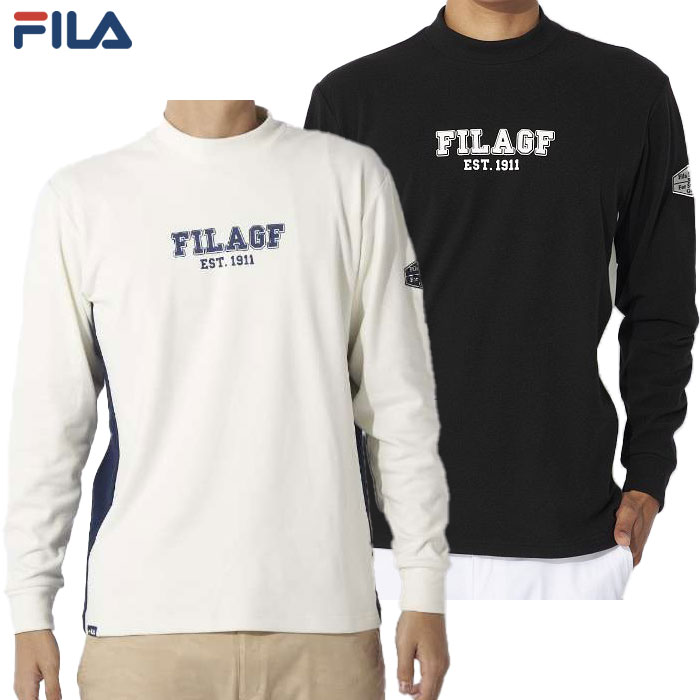 フィラ 両面起毛モックネック長袖シャツ メンズ 784511 ゴルフウェア 2024秋冬モデル FILA GOLF 日本正規品