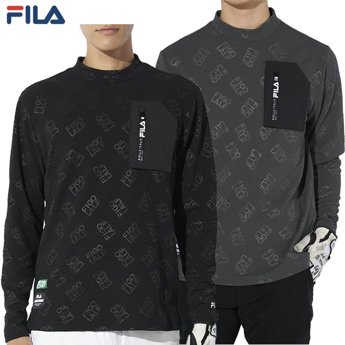 フィラ モックネック長袖シャツ メンズ 784542 ゴルフウェア 2024秋冬モデル FILA GOLF 日本正規品