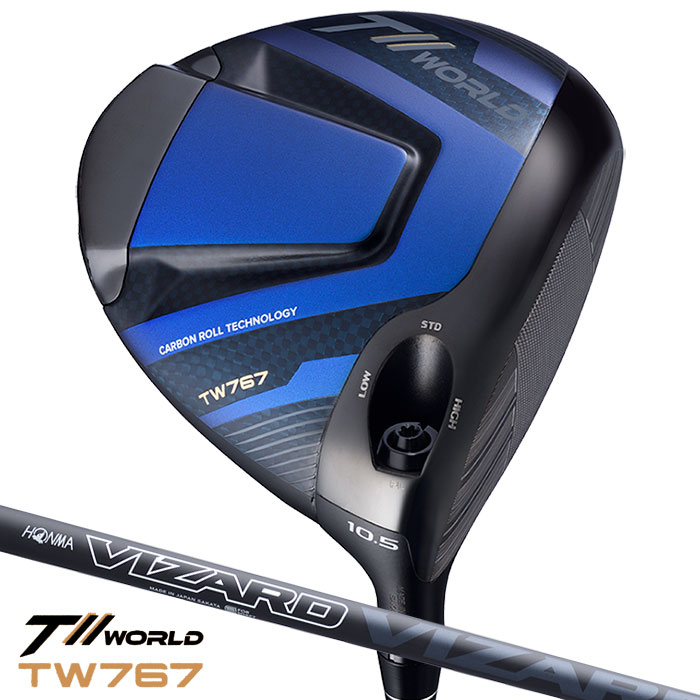 本間ゴルフ T//WORLD TW767 ドライバー メンズ 右用 VIZARD EZ-C カーボンシャフト HONMA 2024年モデル 日本正規品
