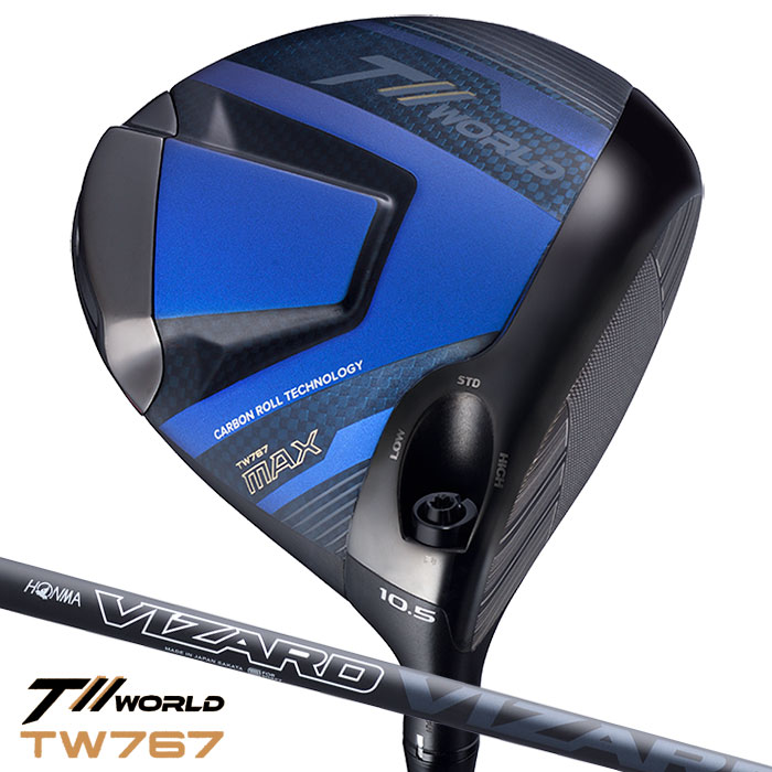本間ゴルフ T//WORLD TW767 MAX ドライバー メンズ 右用 VIZARD EZ-C カーボンシャフト HONMA 2024年モデル 日本正規品