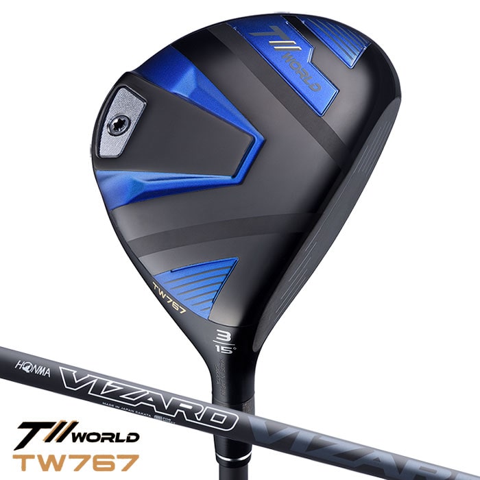本間ゴルフ T//WORLD TW767 フェアウェイウッド メンズ 右用 VIZARD EZ-C カーボンシャフト HONMA 2024年モデル 日本正規品