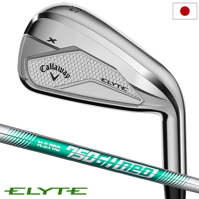 キャロウェイ ELYTE X アイアン 5本セット(6-9,PW) メンズ 右用 N.S. PRO 750GH neo スチールシャフト 日本正規品 2025年モデル
