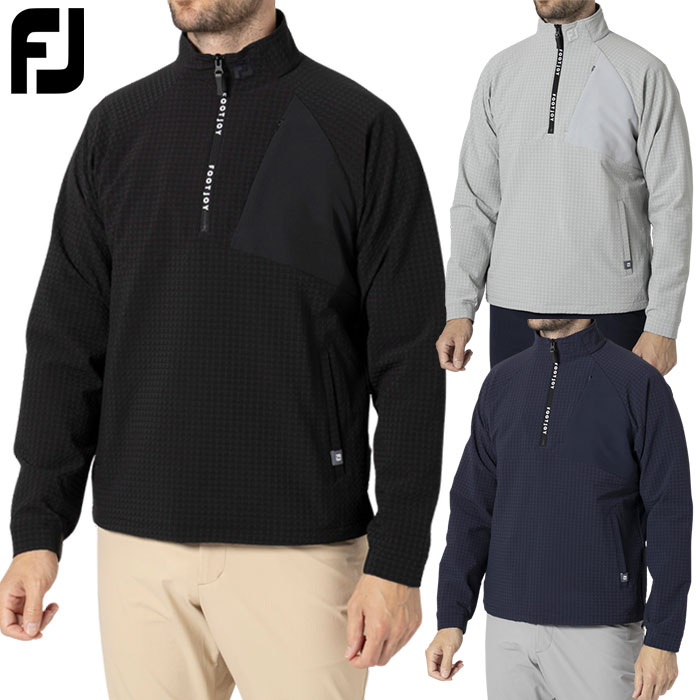 フットジョイ MEN'S TWINSOF 撥水 長袖ハーフジッププルオーバージャケット FJ-F24-O01 ゴルフウェア メンズ FOOTJOY 2024秋冬モデル 日本正規品