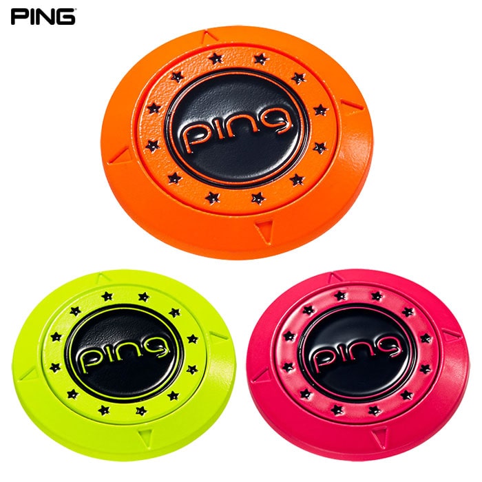 ピン PING AC-L2501 ネオンツインマーカー ゴルフ ボールマーカー 2025年モデル 日本正規品