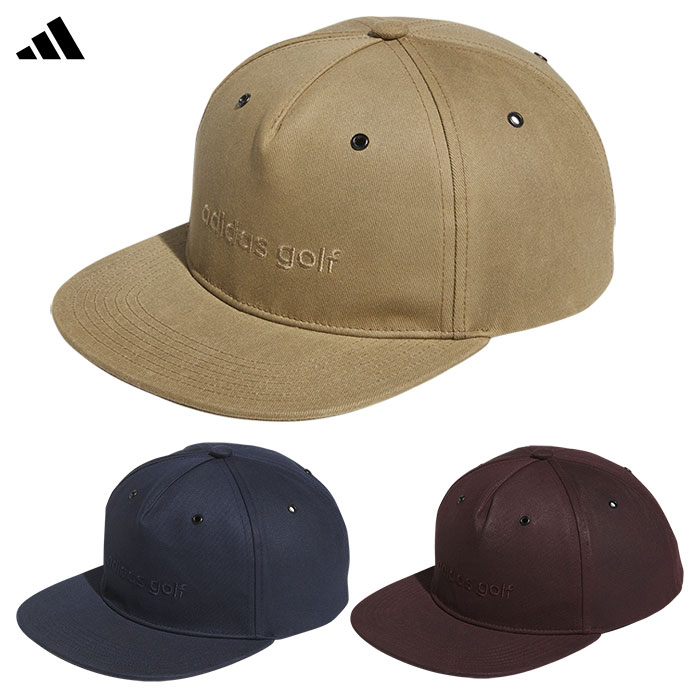 アディダス ワックスキャンバス フラットビル キャップ KVI46 メンズ レディース ゴルフキャップ 帽子 2025春夏モデル adidas 日本正規品