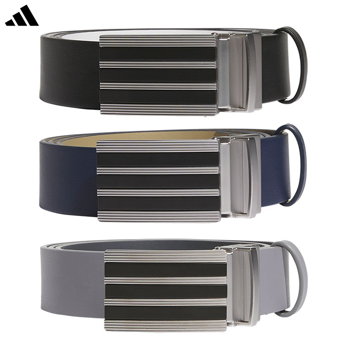 アディダス リバーシブル スリーストライプス ツアーベルト KVI45 メンズ ゴルフウェア 2025春夏モデル adidas 日本正規品