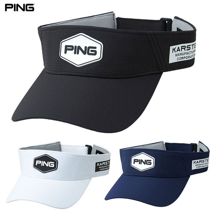 PING ピン HW-U2508 ヘキサゴンパッチバイザー メンズ ゴルフキャップ 帽子 ゴルフ 2025春夏モデル 日本正規品