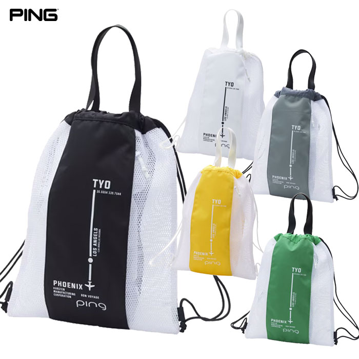 PING ピン GB-L2515 メッシュジムバッグ ゴルフ ナップザック 2025年モデル 日本正規品
