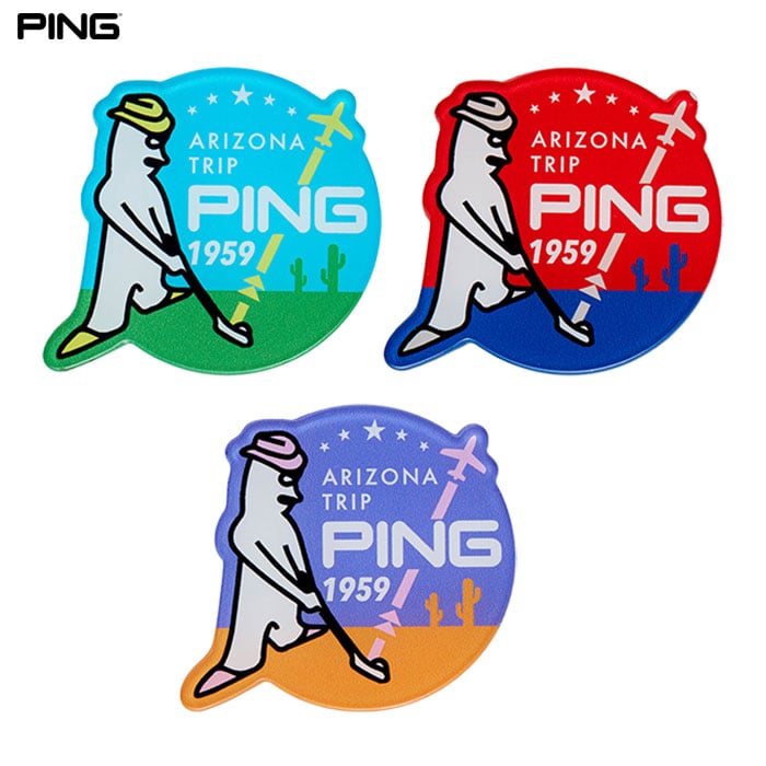 PING ピン AC-F2503 Mr.PING トラベルマーカー ボールマーカー ゴルフ 2025年モデル 日本正規品