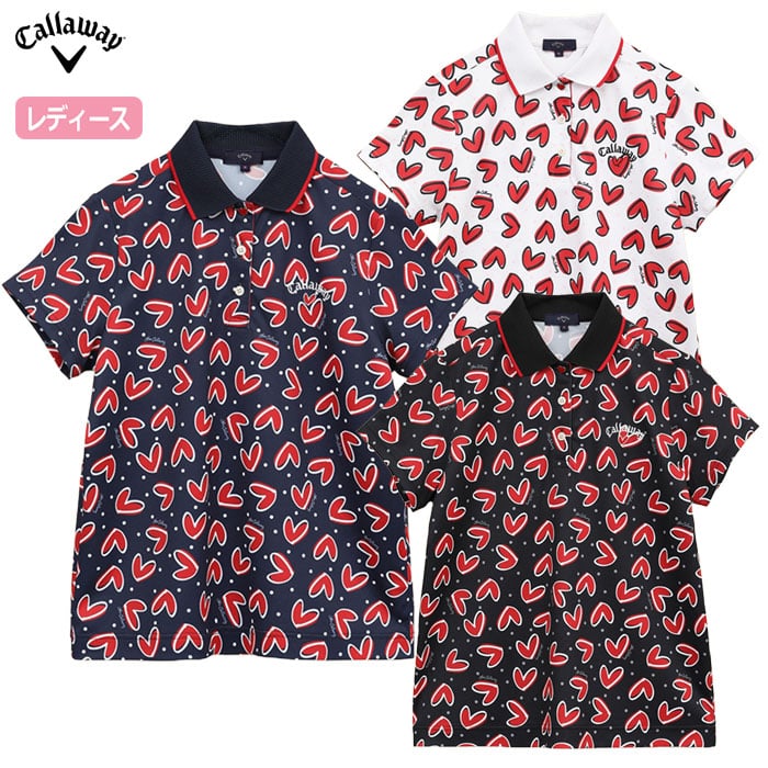 キャロウェイ ラブキャロウェイ半袖ポロシャツ WOMENS C25134221 レディース ゴルフウェア ゴルフ 2025春夏モデル Callaway 日本正規品