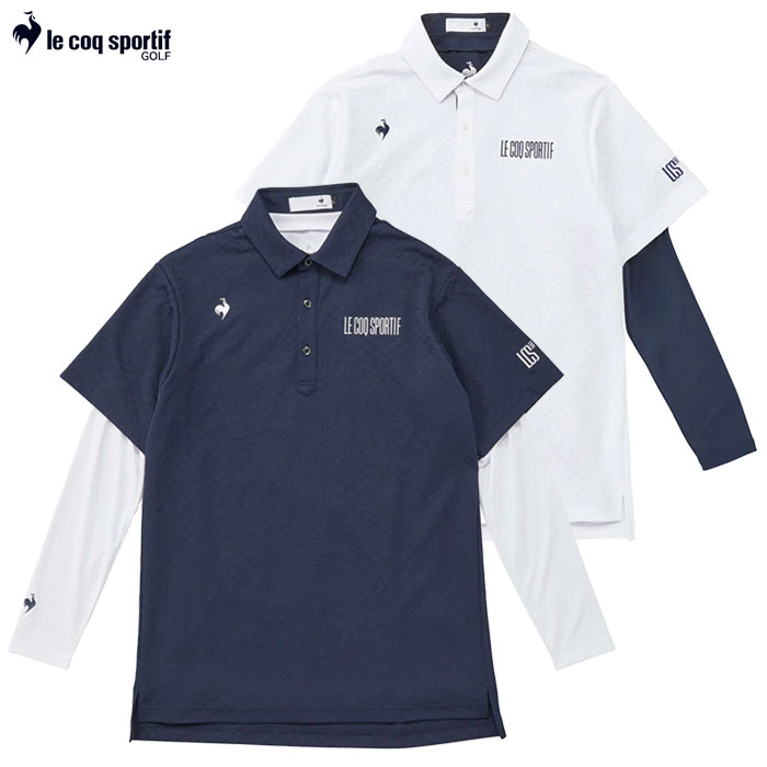 ルコックスポルティフ インナーセット2WAYシャツ LG5STZ01M メンズ ゴルフウェア ゴルフ le coq sportif golf 2025春夏モデル 日本正規品