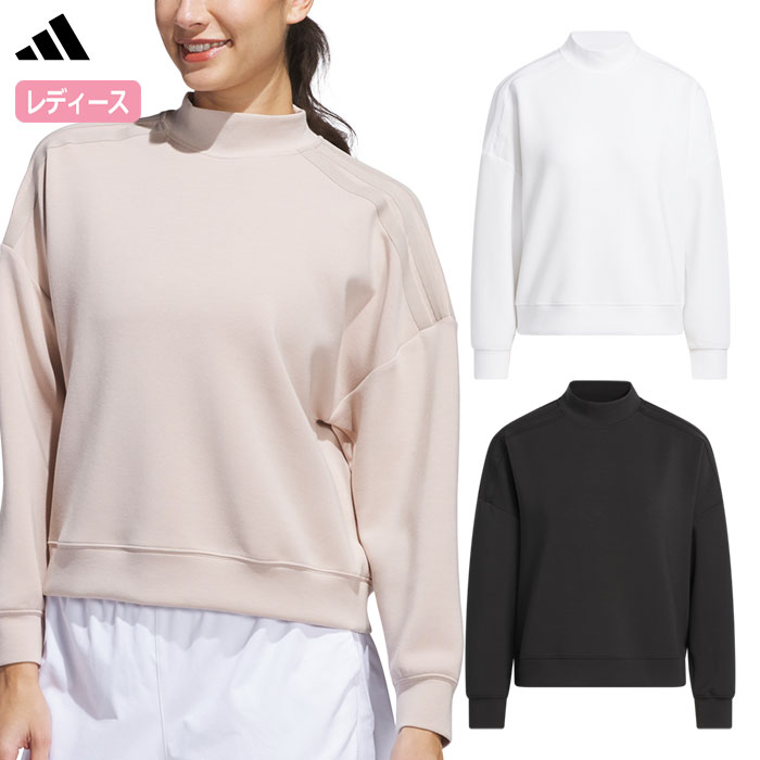 アディダス ビヨンド ザ コース ダンボールニットモックネック長袖プルオーバー KTI49 レディース ゴルフウェア トップス 2025春夏モデル adidas 日本正規品