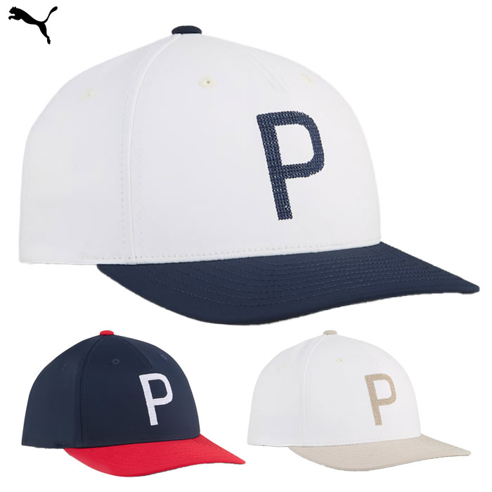 PUMA プーマ メンズ ゴルフ クラフテッド P キャップ 026134 ゴルフキャップ 帽子 2025春夏モデル 日本正規品