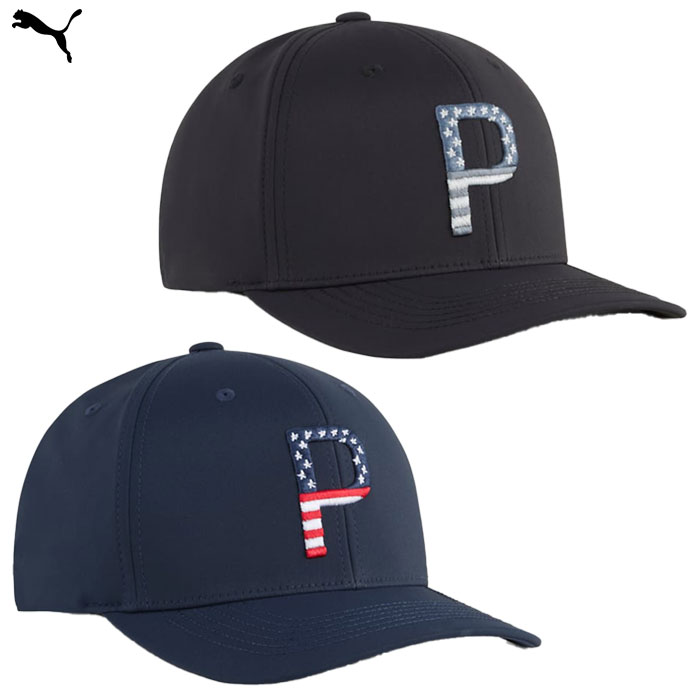 PUMA プーマ メンズ ゴルフ PARS AND STRIPES 6 パネル キャップ 026135 ゴルフキャップ 帽子 2025春夏モデル 日本正規品