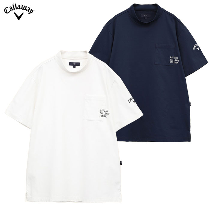 キャロウェイ -3℃裏クール天竺モックネックシャツ C25134108 メンズ ゴルフウェア ゴルフ 2025春夏モデル Callaway 日本正規品