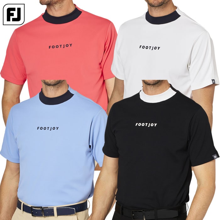 フットジョイ バイカラー半袖モックネックシャツ FJ-F25-S03 メンズ ゴルフウェア FOOTJOY 2025春夏モデル 日本正規品