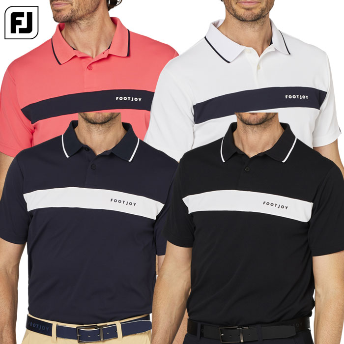 フットジョイ チェストライン半袖ポロ FJ-F25-S02 メンズ ゴルフウェア FOOTJOY 2025春夏モデル 日本正規品