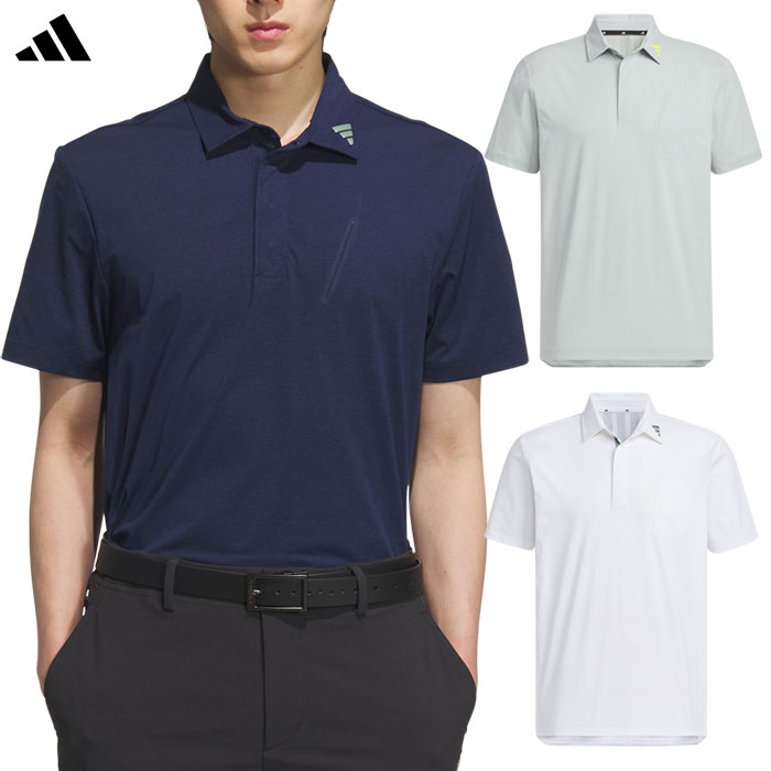 アディダス アディゼロ ツイストニット ベンチレーション 半袖シャツ KUK74 メンズ ゴルフウェア ゴルフ 2025春夏モデル adidas 日本正規品