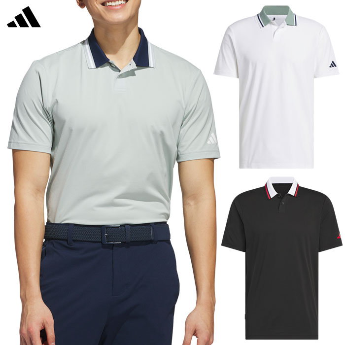 アディダス ビヨンド ザ コース ツイストニット ツーボタン 半袖ポロ KPW87 メンズ ゴルフウェア ゴルフ 2025春夏モデル adidas 日本正規品