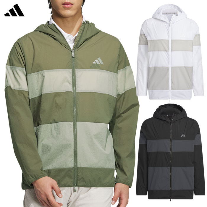 アディダス バックポケット付き 軽量 撥水 フルジップフーディー KVH11 メンズ ゴルフウェア ゴルフ 2025春夏モデル adidas 日本正規品