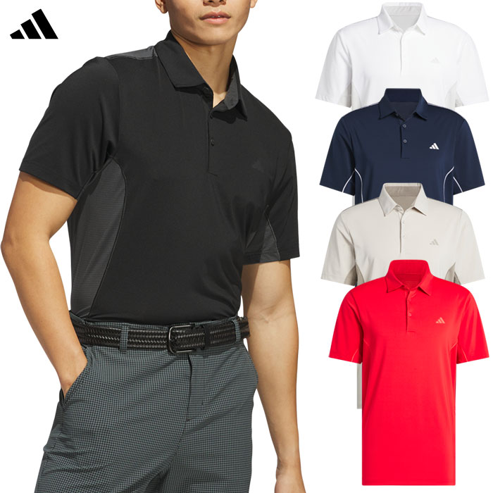 アディダス ファブリックミックス バックメッシュ 半袖シャツ KUH58 メンズ ゴルフウェア ゴルフ 2025春夏モデル adidas 日本正規品