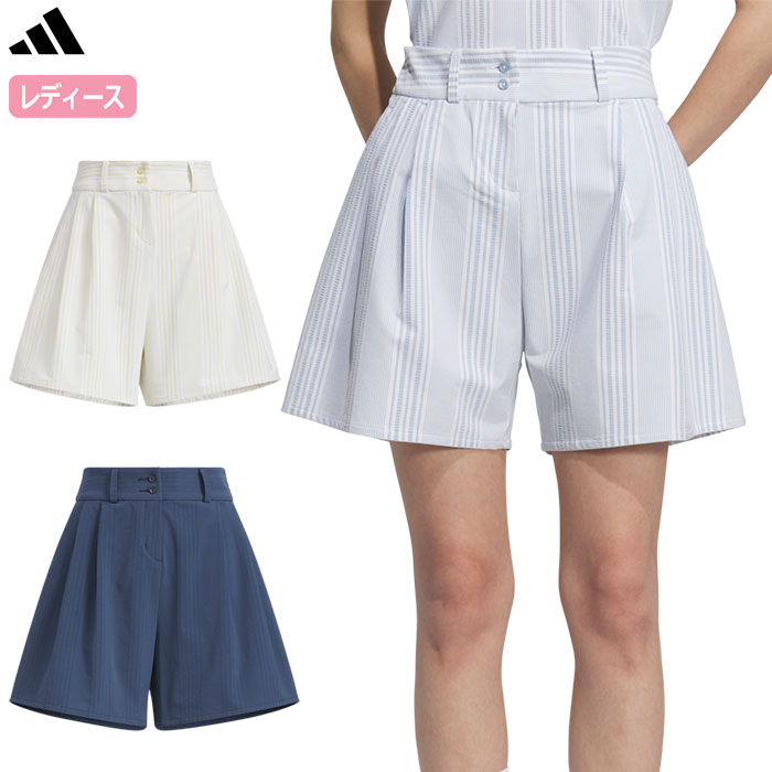 アディダス シアサッカー ショートパンツ KTI80 レディース ゴルフウェア ゴルフ 2025春夏モデル adidas 日本正規品