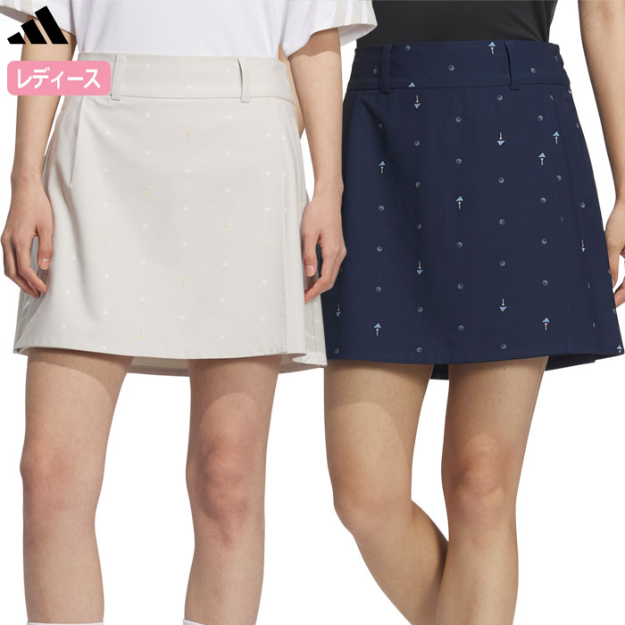 アディダス 撥水モノグラム スカート KTI85 レディース ゴルフウェア ゴルフ 2025春夏モデル adidas 日本正規品