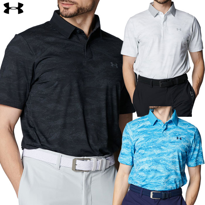アンダーアーマー UAドライブチル プリント ポロ 1389597 メンズ ゴルフウェア ゴルフ UNDER ARMOUR 2025春夏モデル 日本正規品