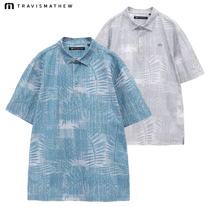 トラヴィスマシュー リーフプリント 半袖ポロ 7AL009 メンズ ゴルフウェア トップス TravisMathew 2025春夏モデル 日本正規品