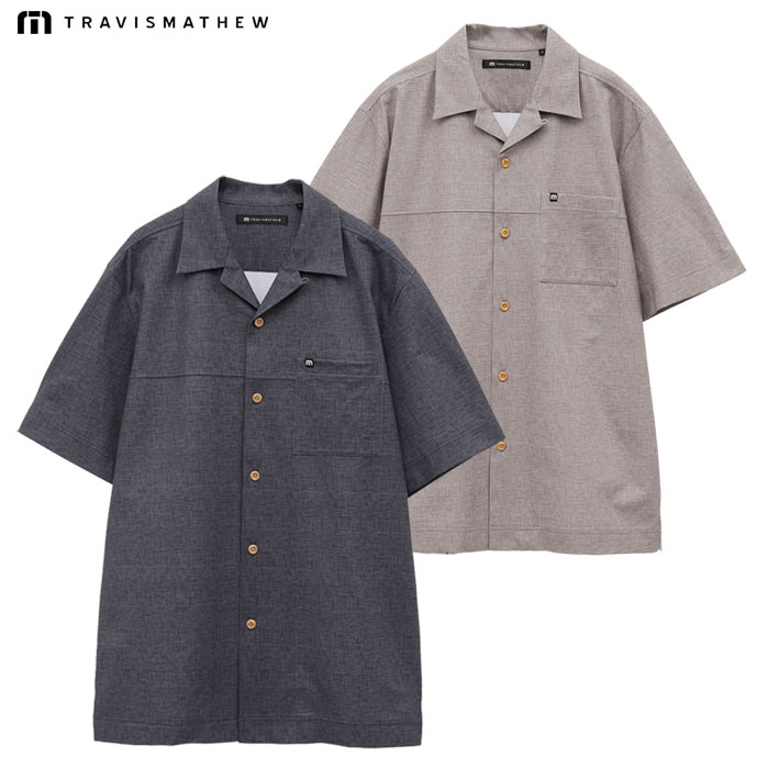 トラヴィスマシュー バックプリント 半袖開襟シャツ 7AL030 メンズ ゴルフウェア トップス TravisMathew 2025春夏モデル 日本正規品