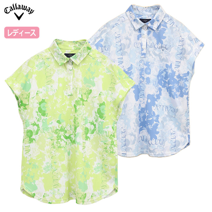 キャロウェイ かざあなメッシュフレンチスリーブシャツ C25134215 レディース ゴルフウェア トップス Callaway 2025春夏モデル 日本正規品