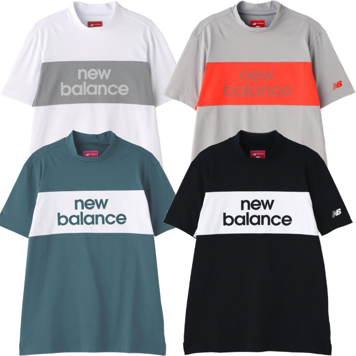 ニューバランス 接触冷感 UVカット 半袖 モックネック プルオーバー 012-5166005 メンズ ゴルフウェア newbalance 2025春夏モデル 日本正規品