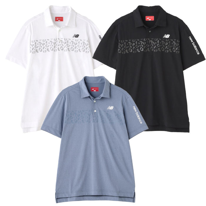 ニューバランス レオパード柄 半袖 カラーシャツ 012-5168009 メンズ ゴルフウェア newbalance 2025春夏モデル 日本正規品