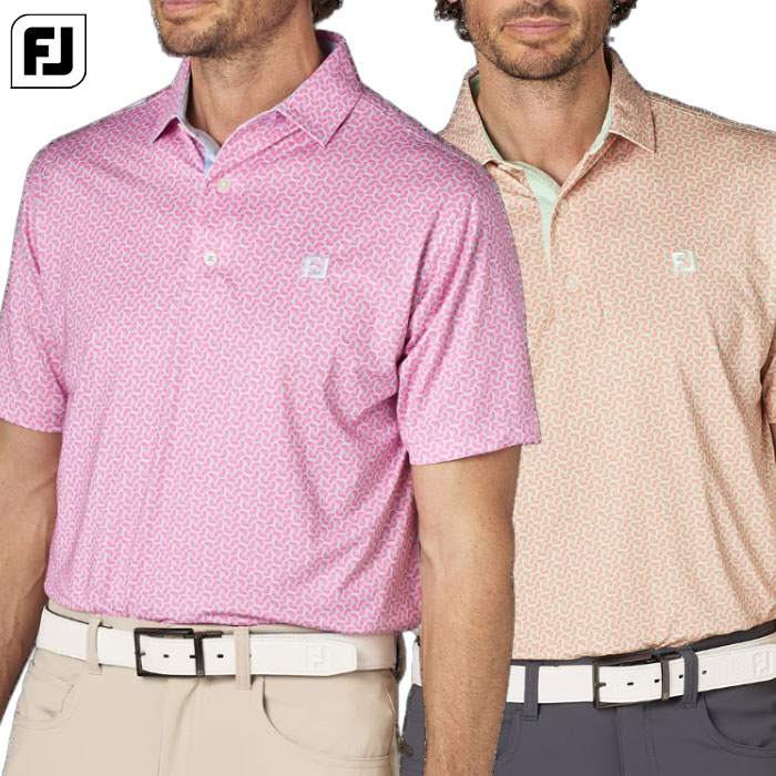 フットジョイ シトラスプリント半袖シャツ FJ-F25-S19 メンズ ゴルフウェア FOOTJOY 2025春夏モデル 日本正規品
