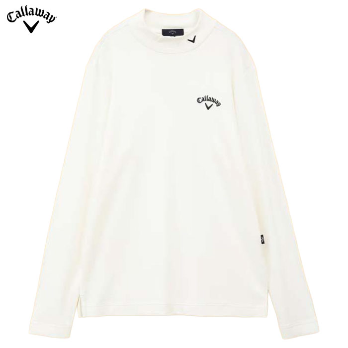 キャロウェイ 裏起毛 スムース モックネック 長袖シャツ C24233108 メンズ Callaway ゴルフウェア 2024秋冬モデル 日本正規品