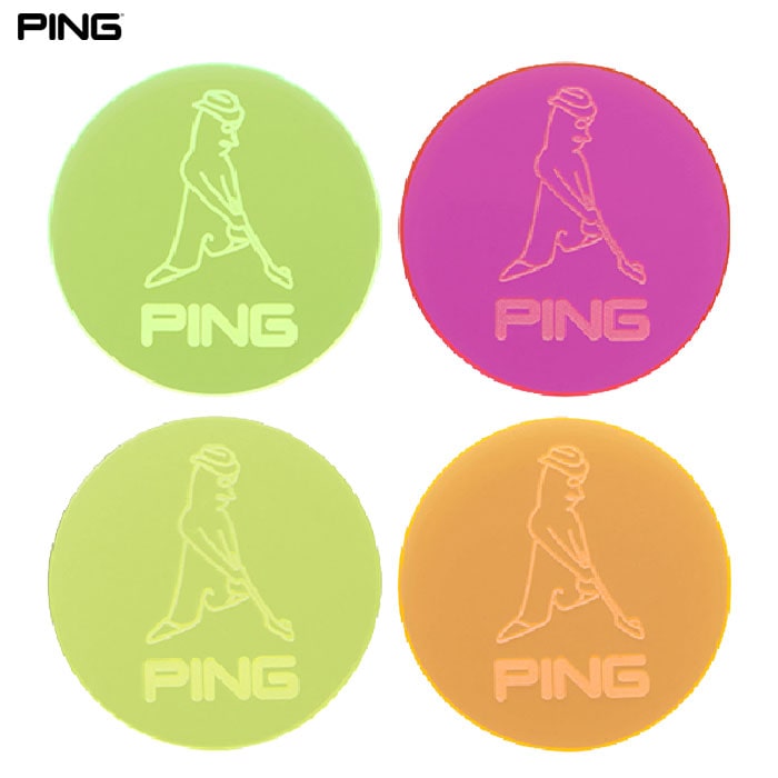 PING ピン AC-U2509 ネオンマーカー MR.PING ボールマーカー ゴルフ 2025年モデル 日本正規品